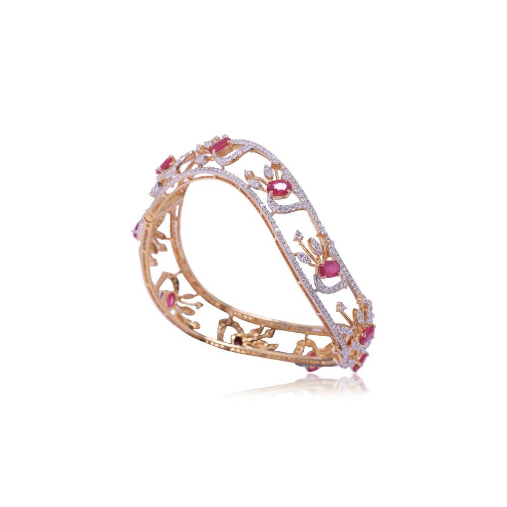 Enchanting Ruby Bangle