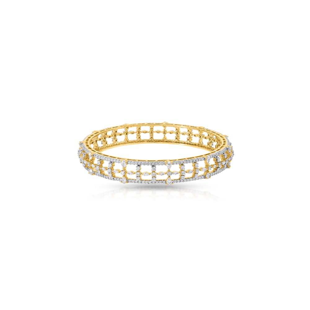 Floret Diamond Bangle