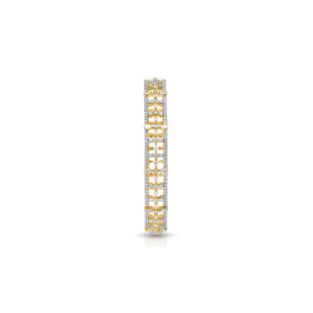 Floret Diamond Bangle