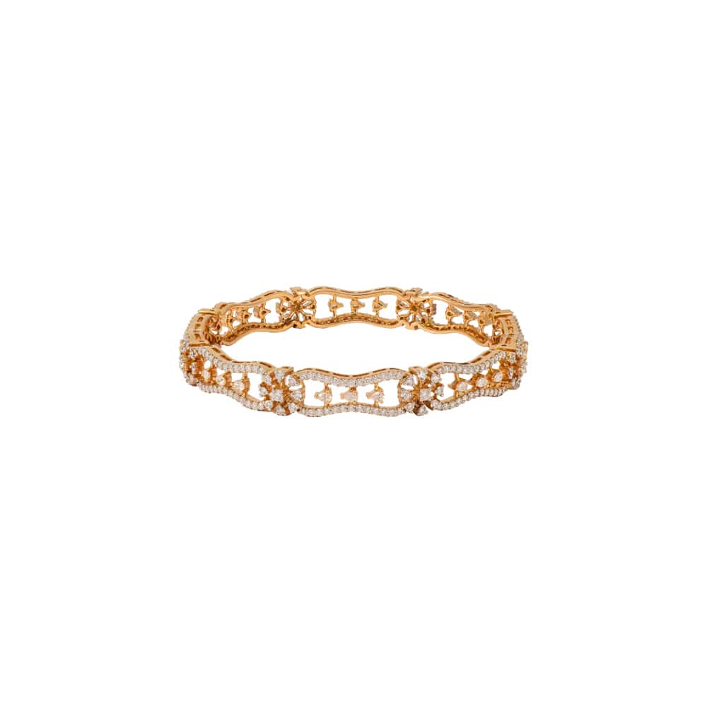 Elementary Diamond Bangle