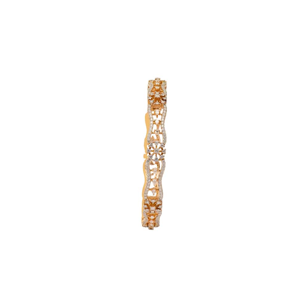 Elementary Diamond Bangle