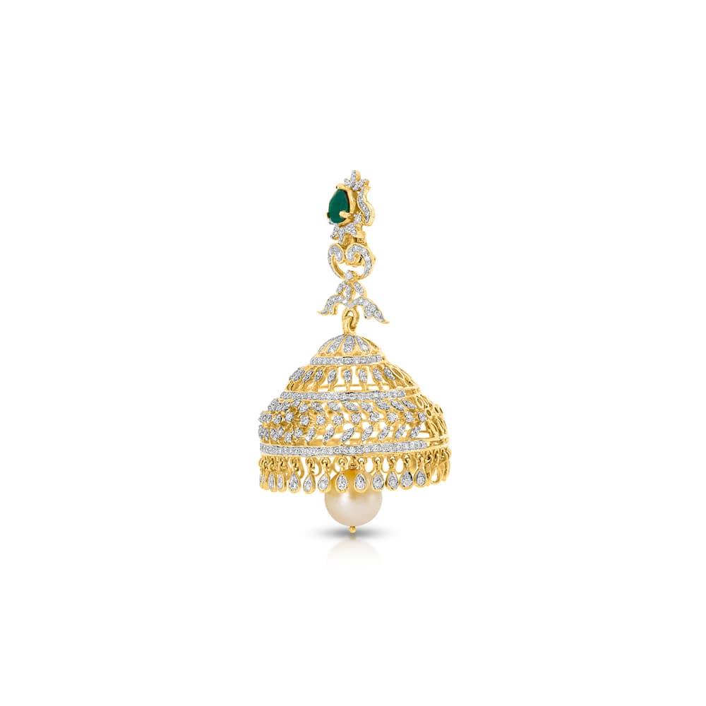 Magnificent Diamond Jhumkas