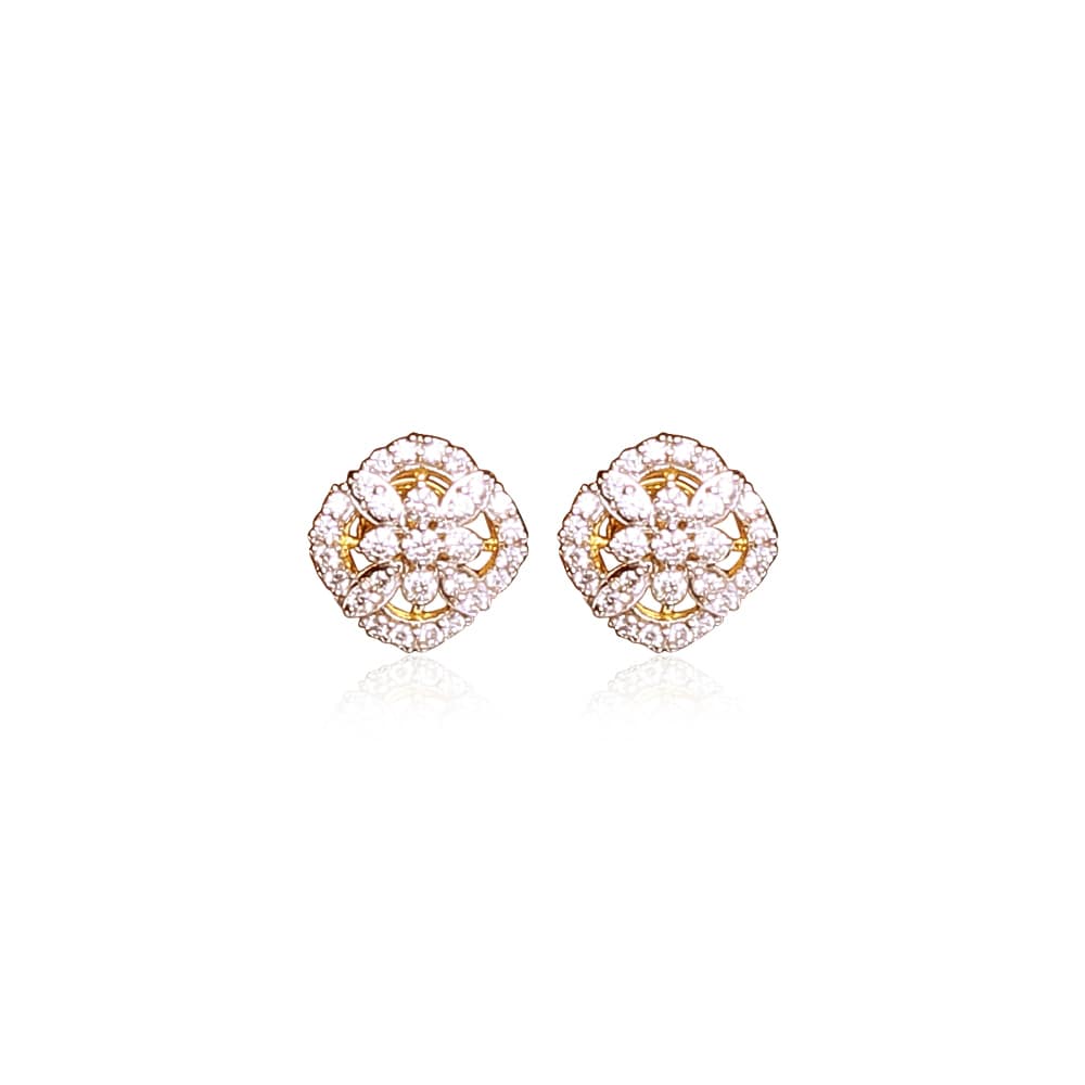 Square Diamond Studs