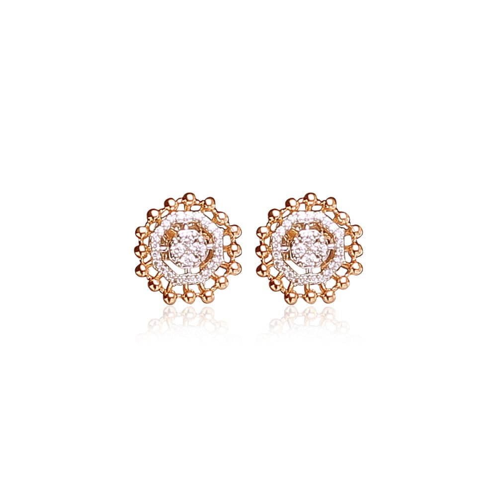 Voguish Contemporary Diamond Studs