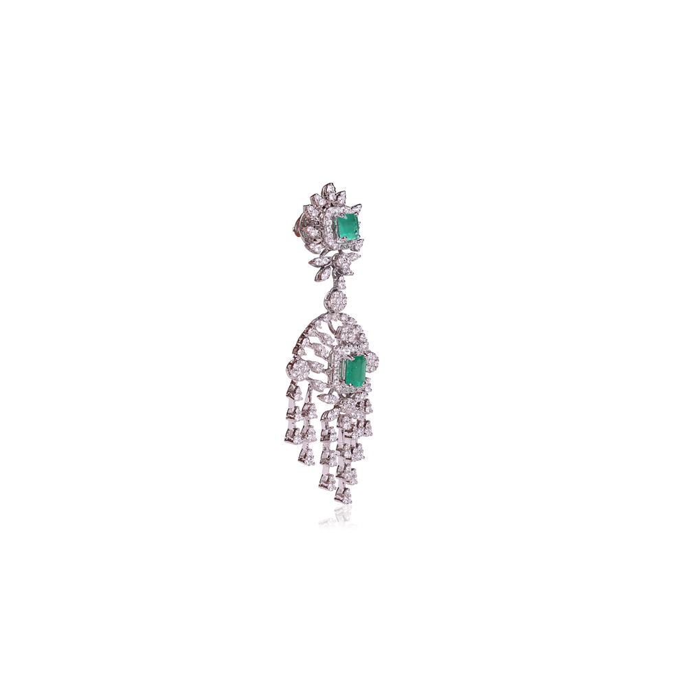 Dangling Diamond Earrings