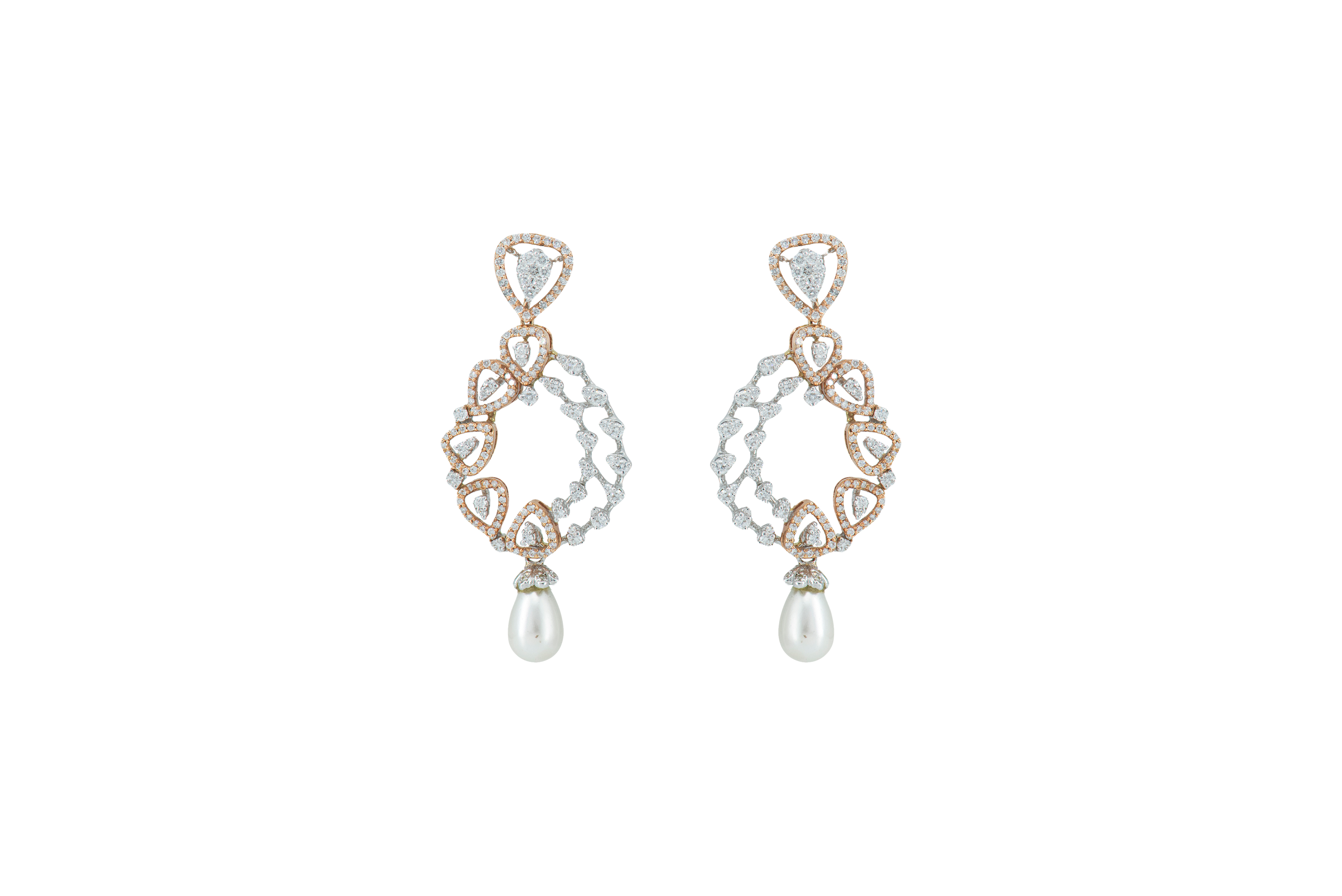 Pear Shaped Diamond Earrings