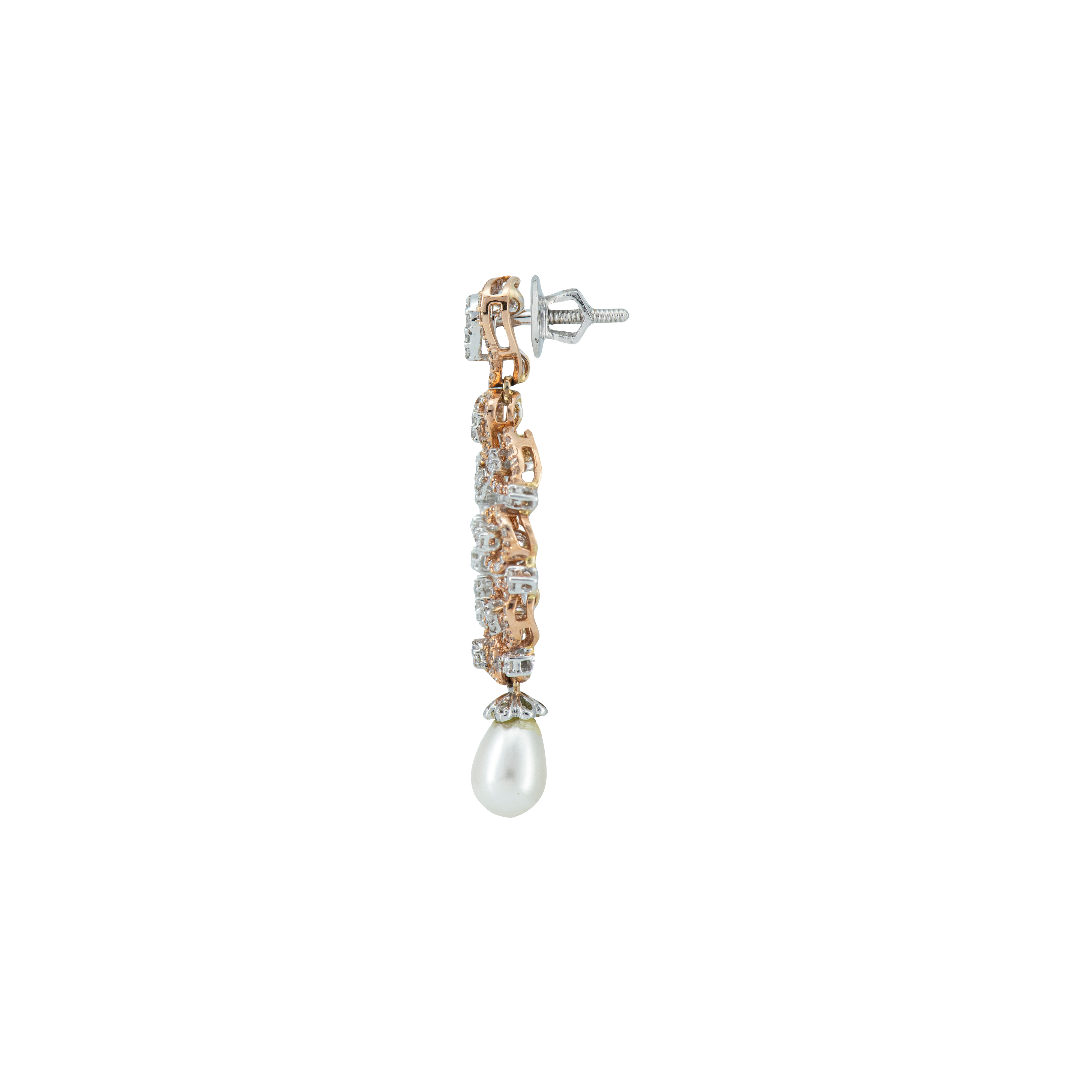 Pear Shaped Diamond Earrings