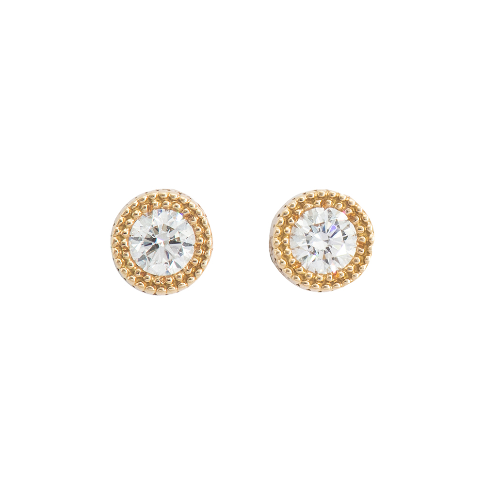 Classic Granular Diamond Studs