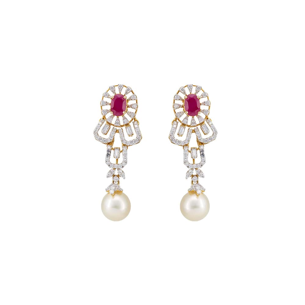 Modern Diamond Earrings