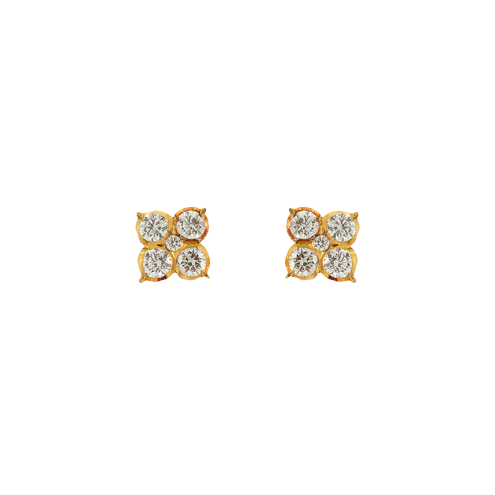 Solitaire Close Setting Diamond Studs