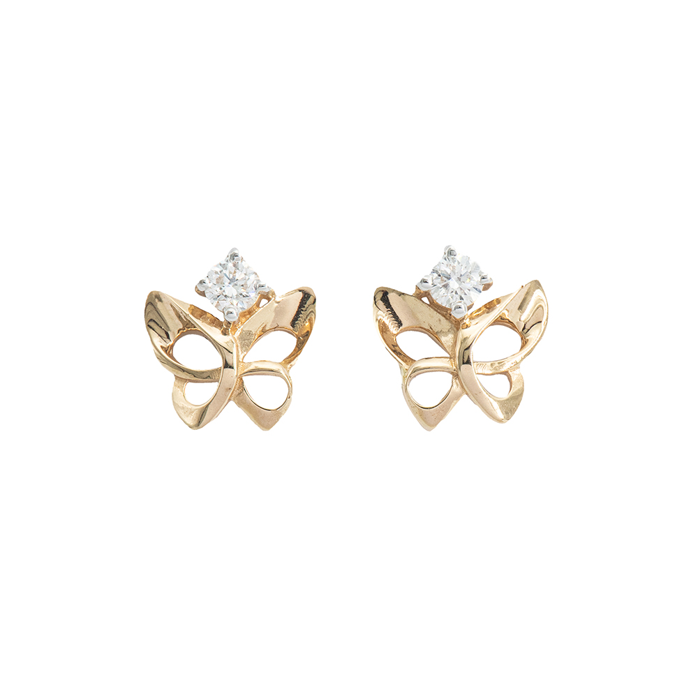 Butterfly Diamond Studs