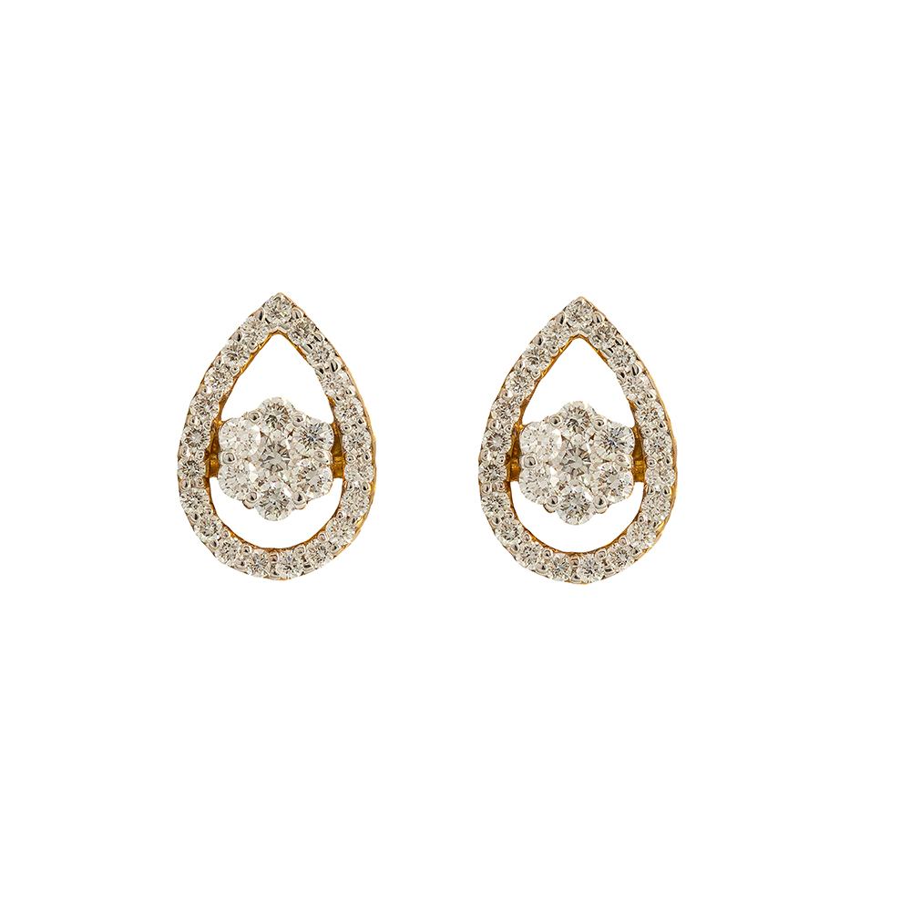 Pearl Floral Diamond Studs