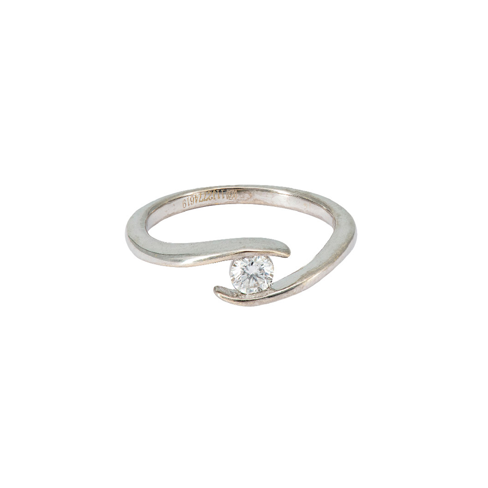 Tension Setting Solitaire Ring