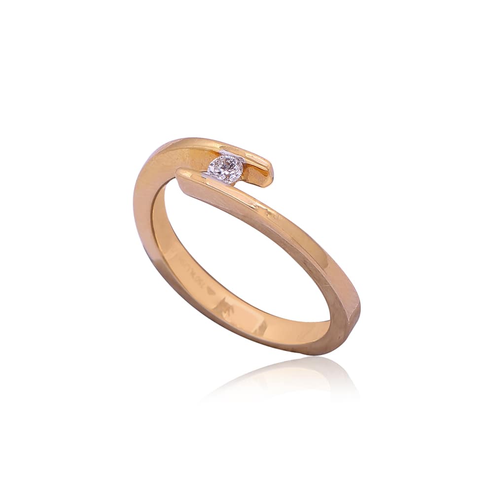 Blossom Solitaire Diamond Ring