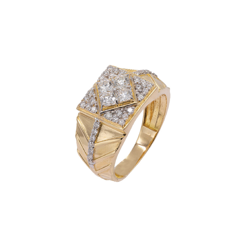 Embossed Diamond Ring