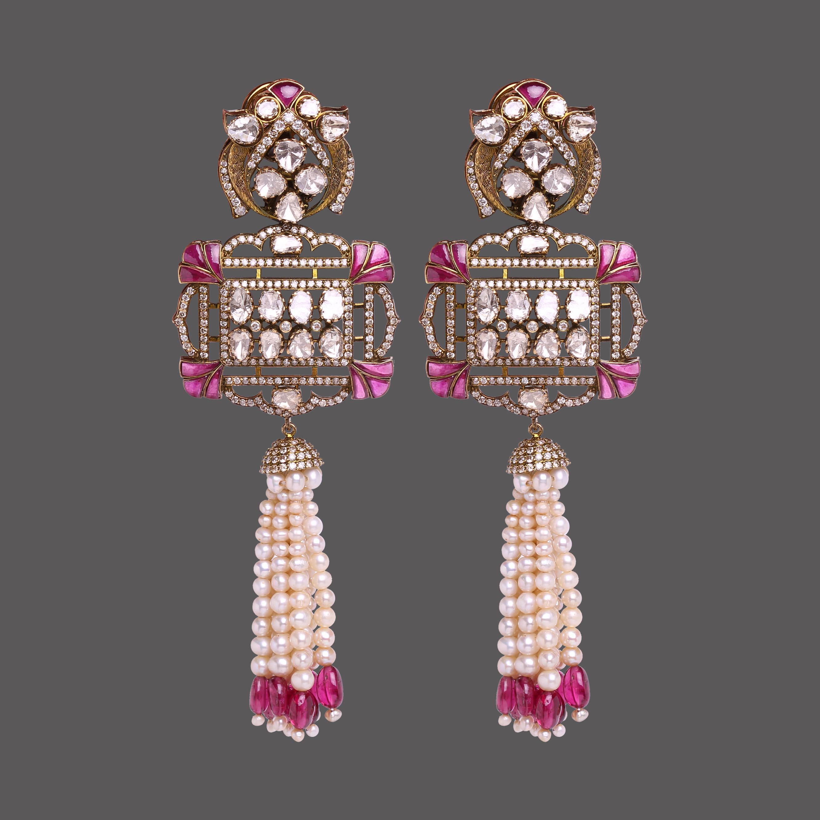 Ruby Heritage Earrings