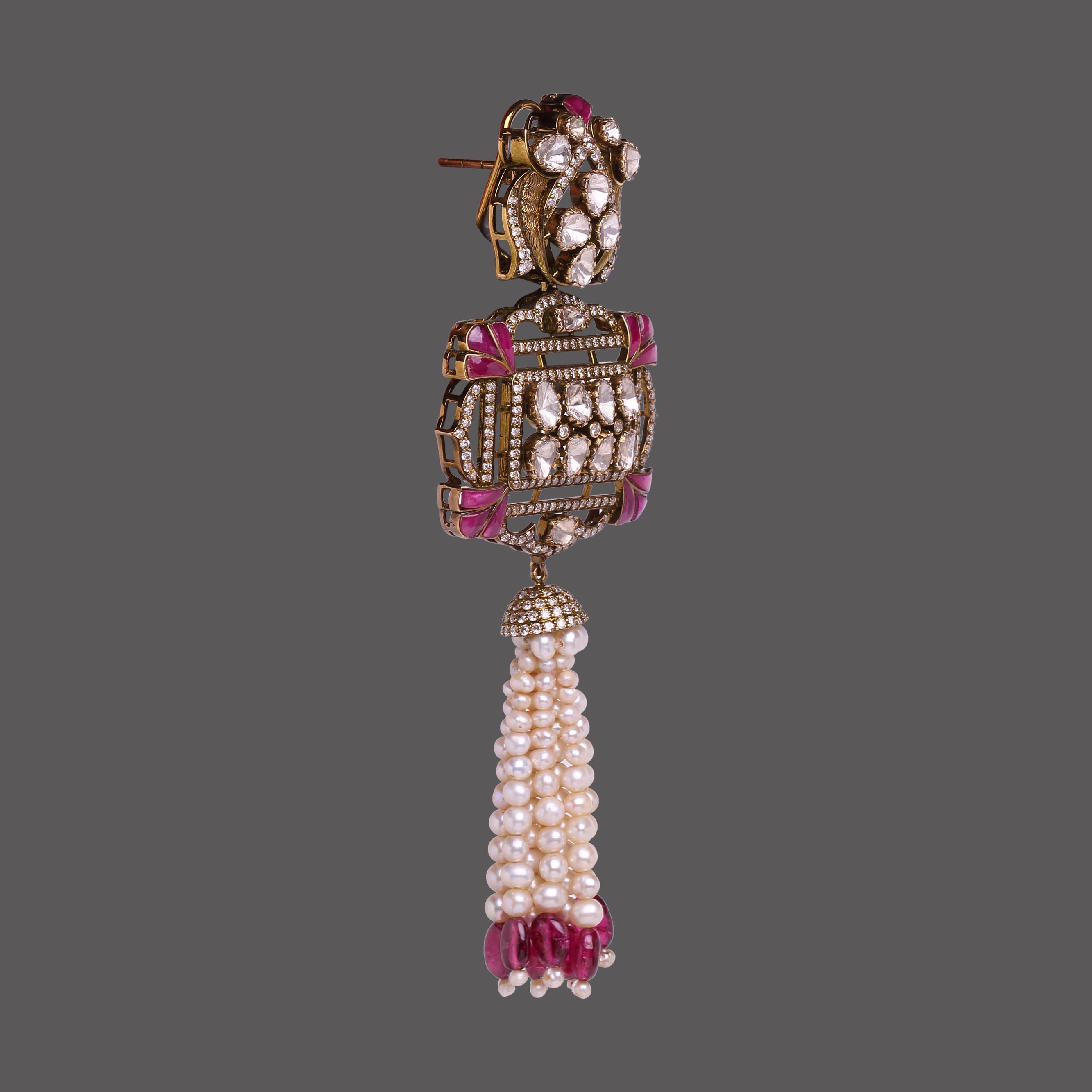 Ruby Heritage Earrings