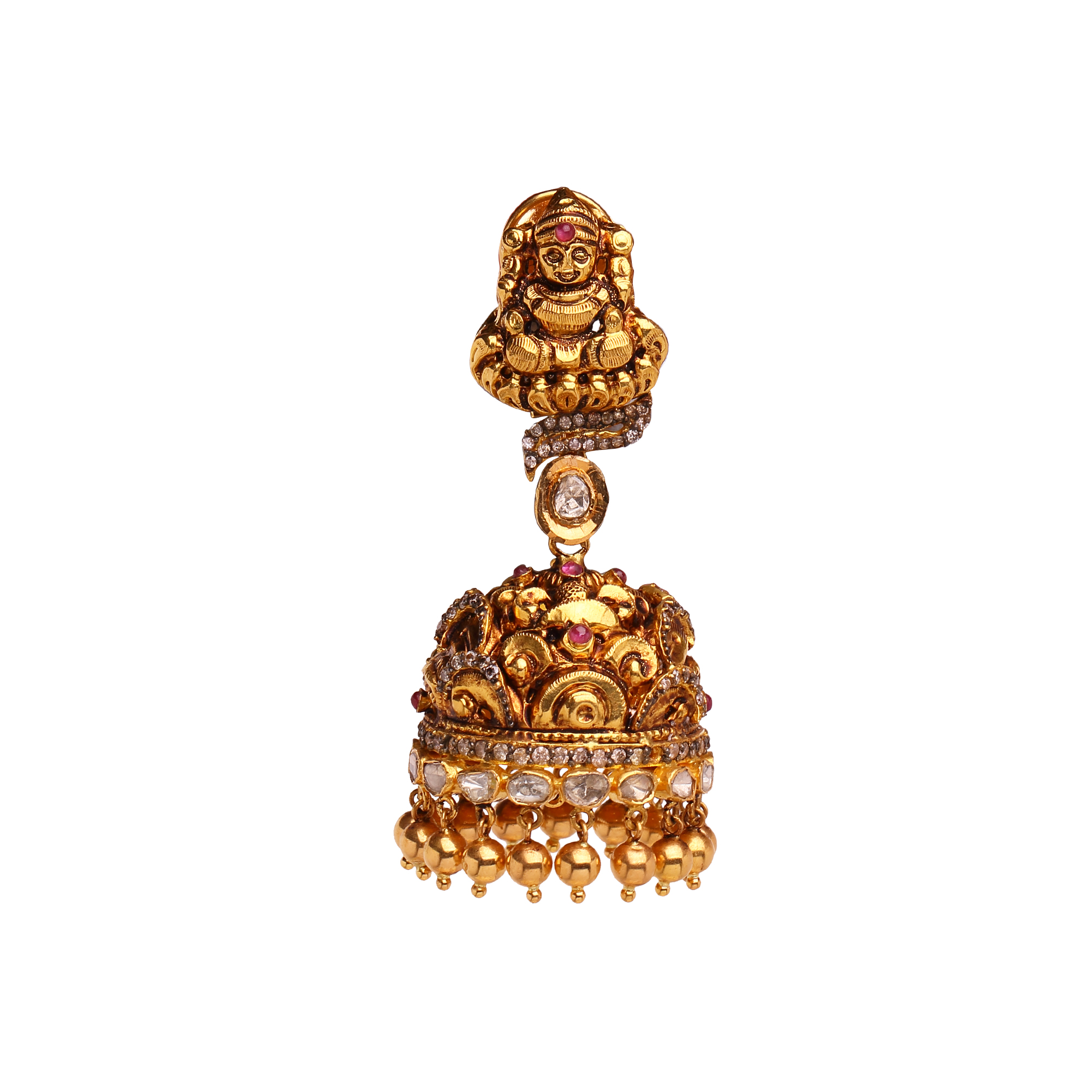 Royal Polki Jhumkis