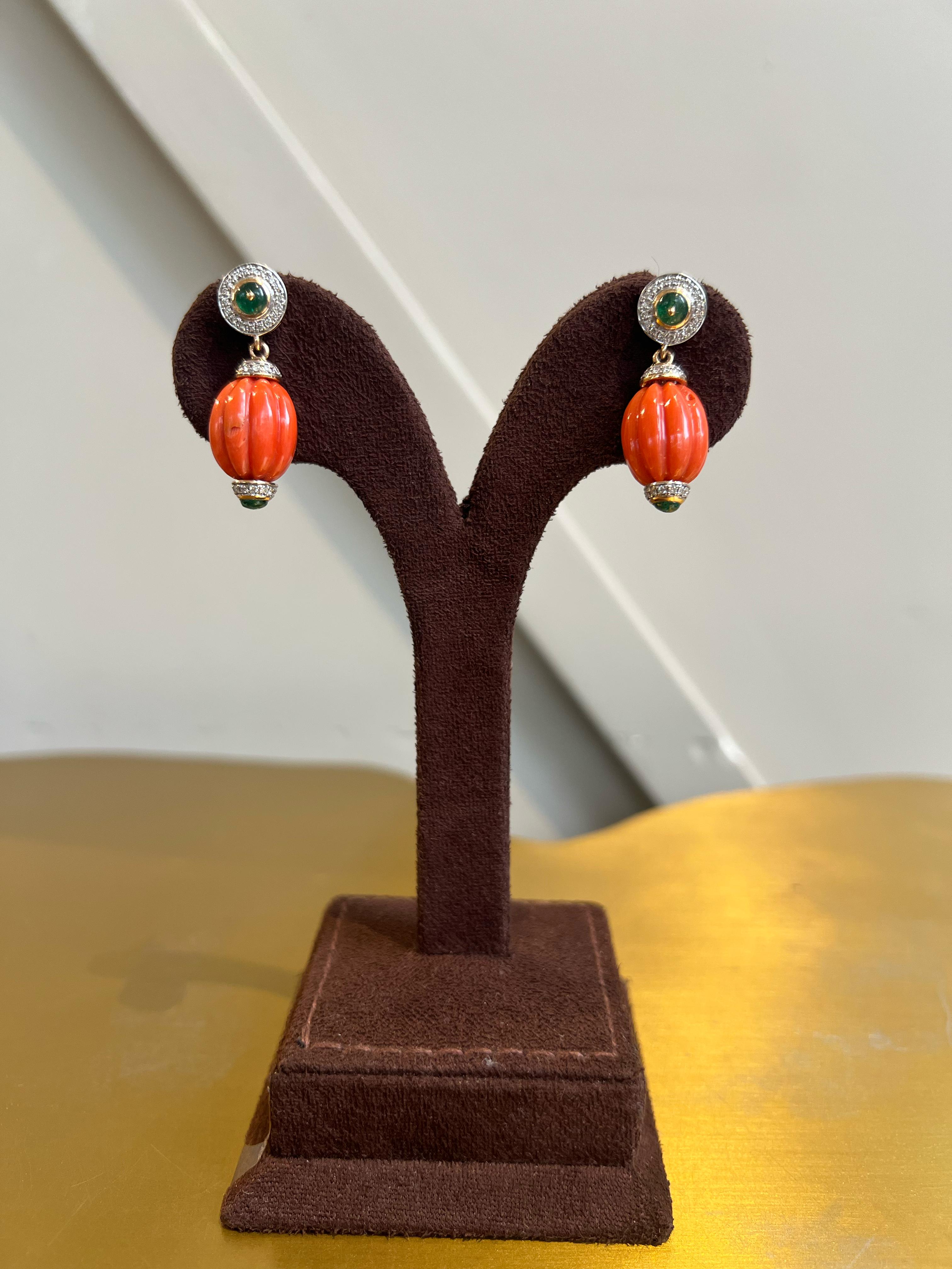 Pumpkin shaped coral hangings Pumpkin shaped coral hangings