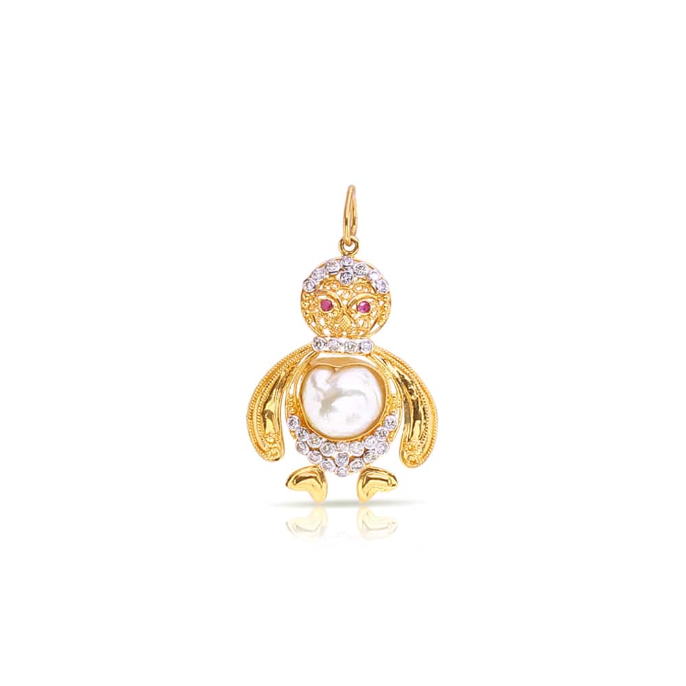 Penguin Gold Pendant