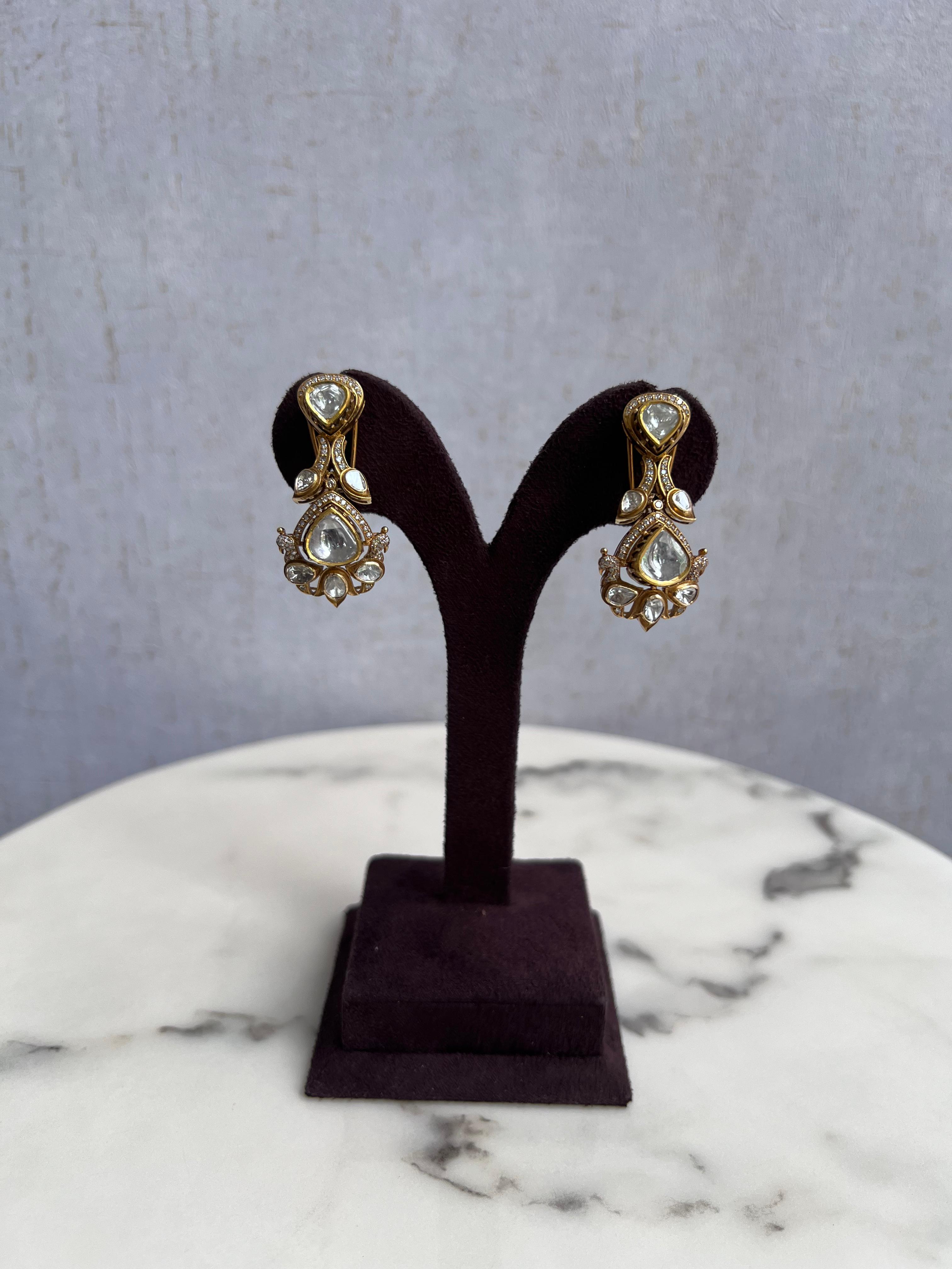 Kundan Setting Earrings Kundan Setting Earrings
